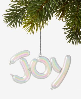 Holiday Lane - Pastel Shine Iridescent Joy Ornament