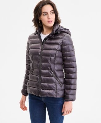 Women's Hooded Shine Packable Puffer Coat, Exclusively at Macy's