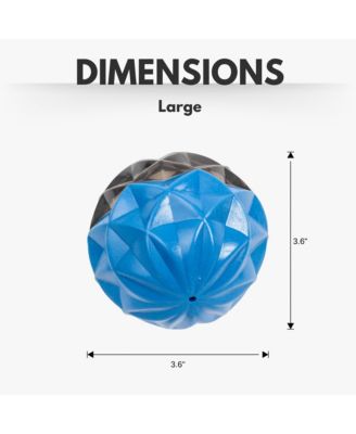 Geometric Design Textured Ball Dog Chew Toy – Large