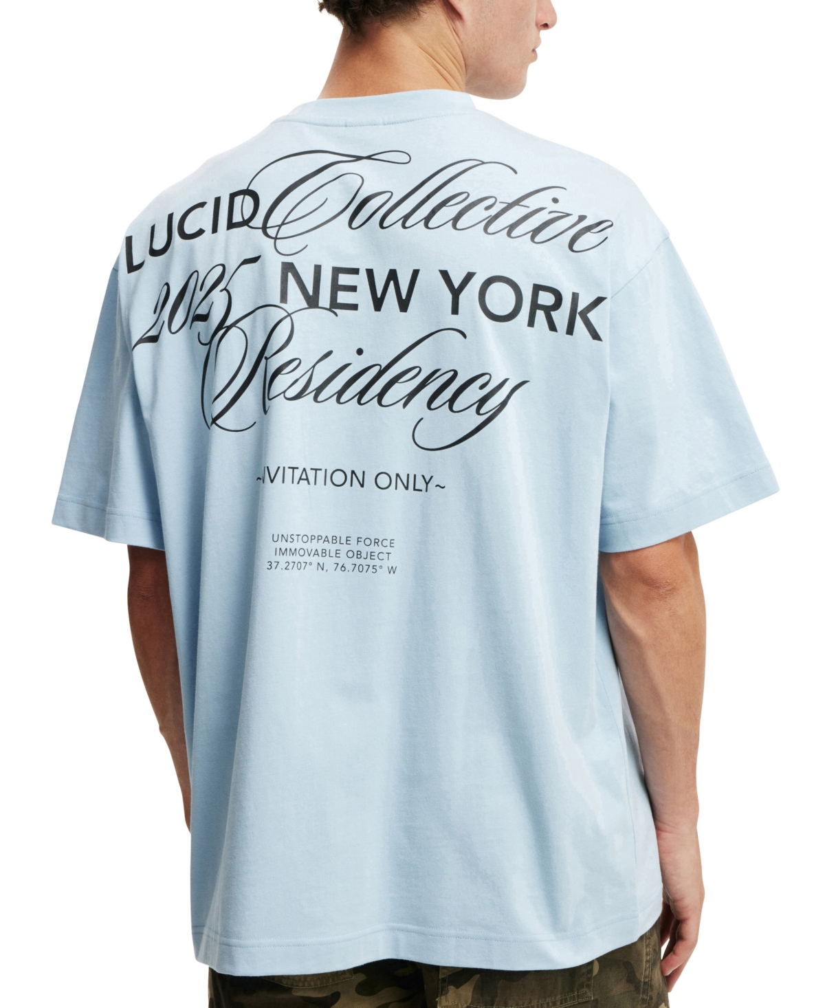 COTTON ON MEN'S BOX FIT TEXT T-SHIRT 