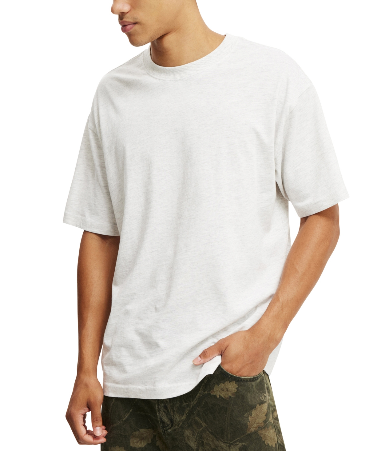 Shop Cotton On Men's Loose Fit T-shirt In White Marle