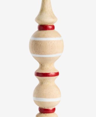 Nordic Wonderland Wood Finial Ornament, Macy's Exclusive