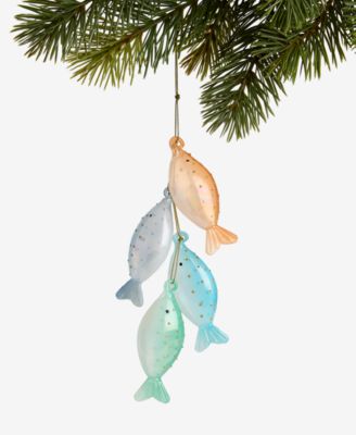 Holiday Lane - Seaside Glass Fish Pendant Ornament