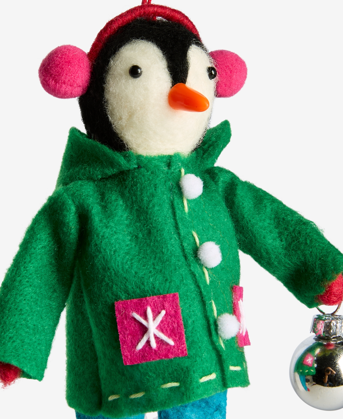 Holiday Lane Tiny Tidings Dressed-up Penguin Ornament, Macy's Exclusive In Transparent