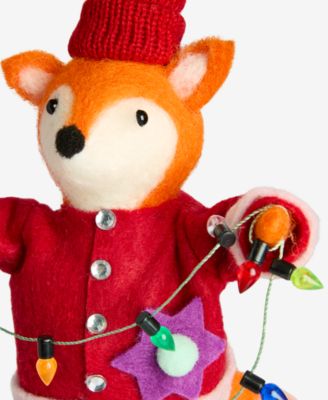 Tiny Tidings Fabric Fox Ornament, Macy's Exclusive