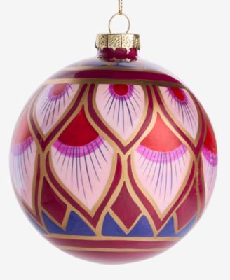 Berry Tones Deco Design Ball Ornament, Macy's Exclusive