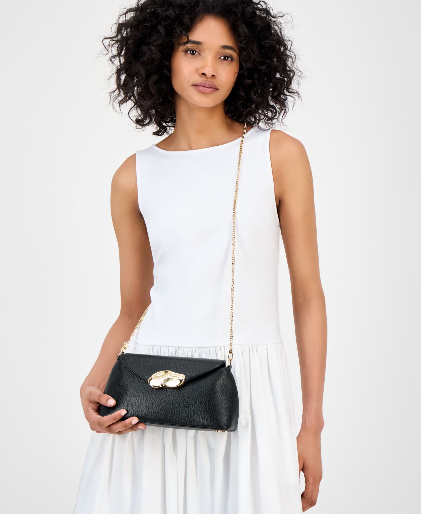 Женский клатч I.N.C. International Concepts Avahh Sculpted Clutch, цвет: Чёрный — фото 2