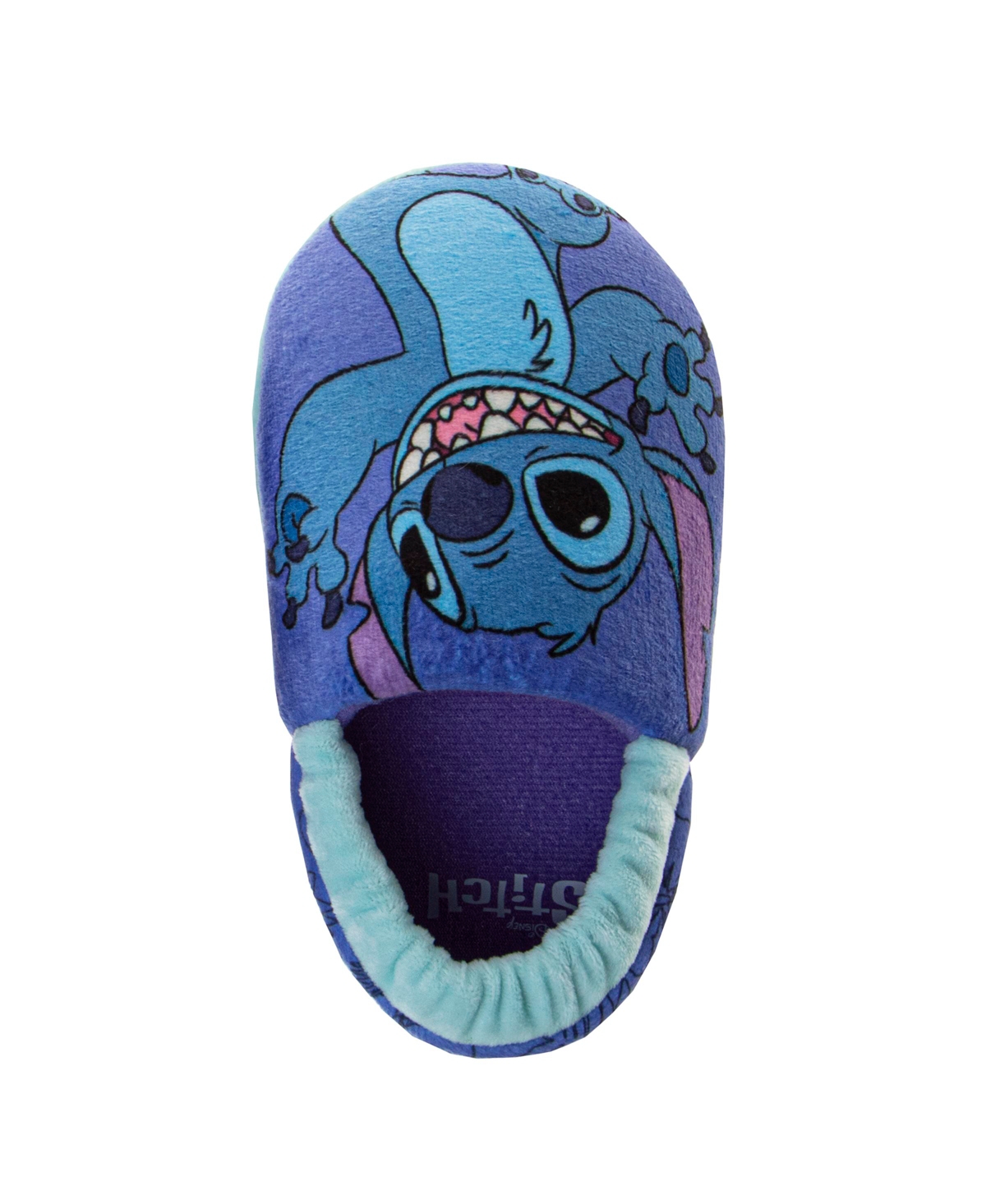 Disney Toddler Boys And Toddler Girls Lilo Stitch Dual Sizes Slippers In Purple,blue