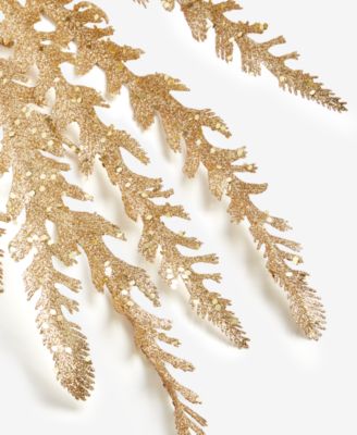 Enchanted Forest Gold-Tone Leaves Pick Ornament, Macy's Exclusive