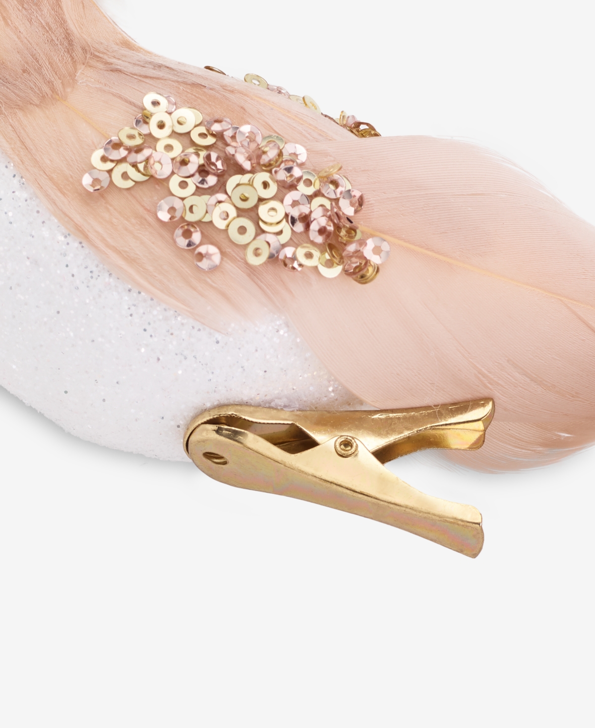 Holiday Lane Gilded Glamour Feather Bird Clip Ornament, Macy's Exclusive In Multi