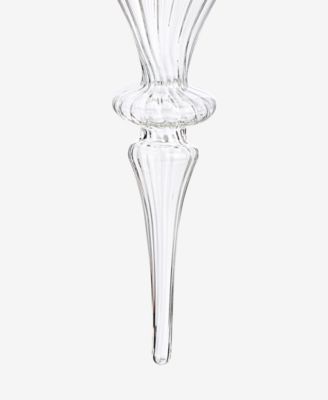 Iced Delight Glass Frosted Finial Ornament, Macy's Exclusive 