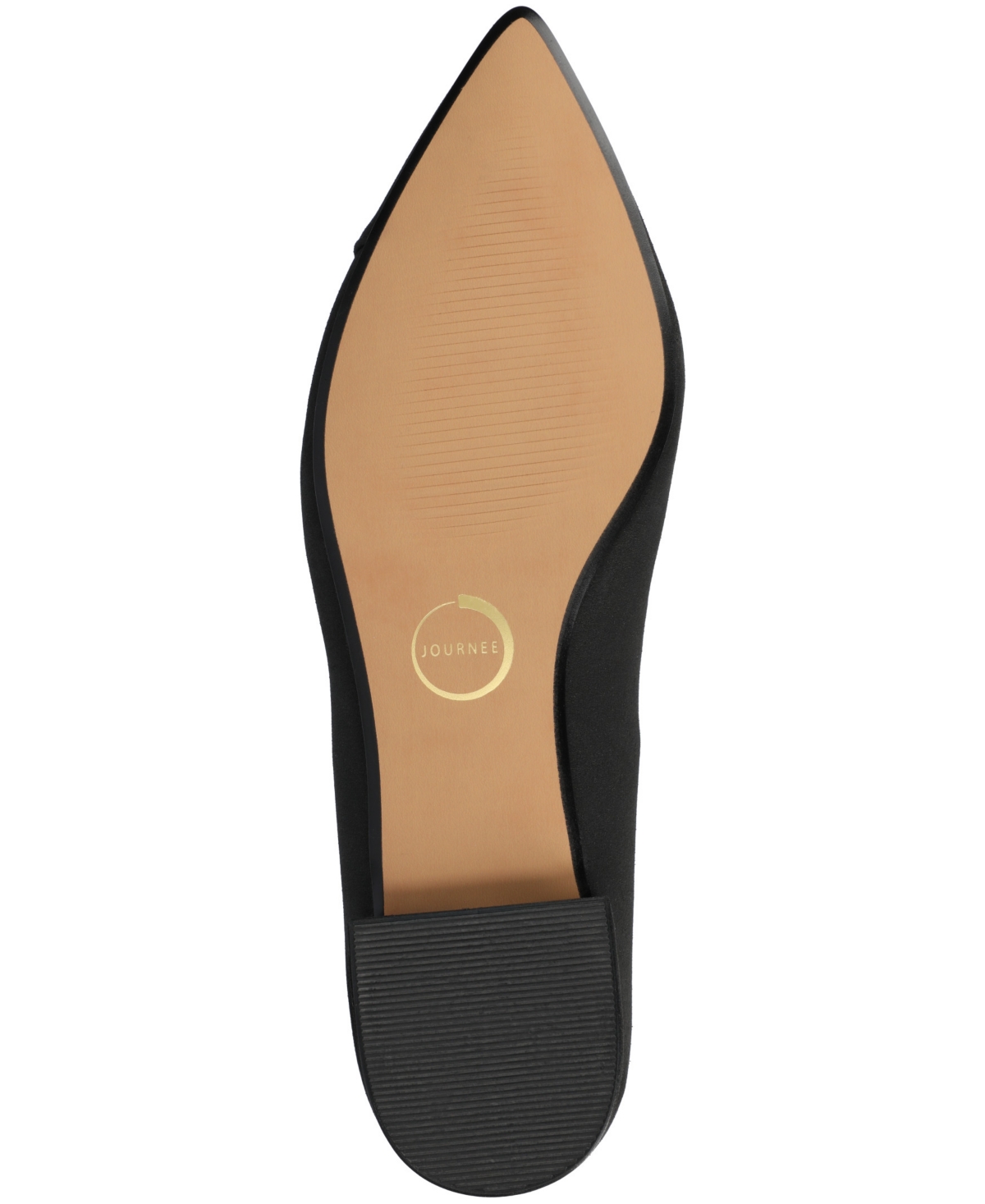Journee Collection Women's Carmin Slip On Pointed Toe Dress Flats In Black