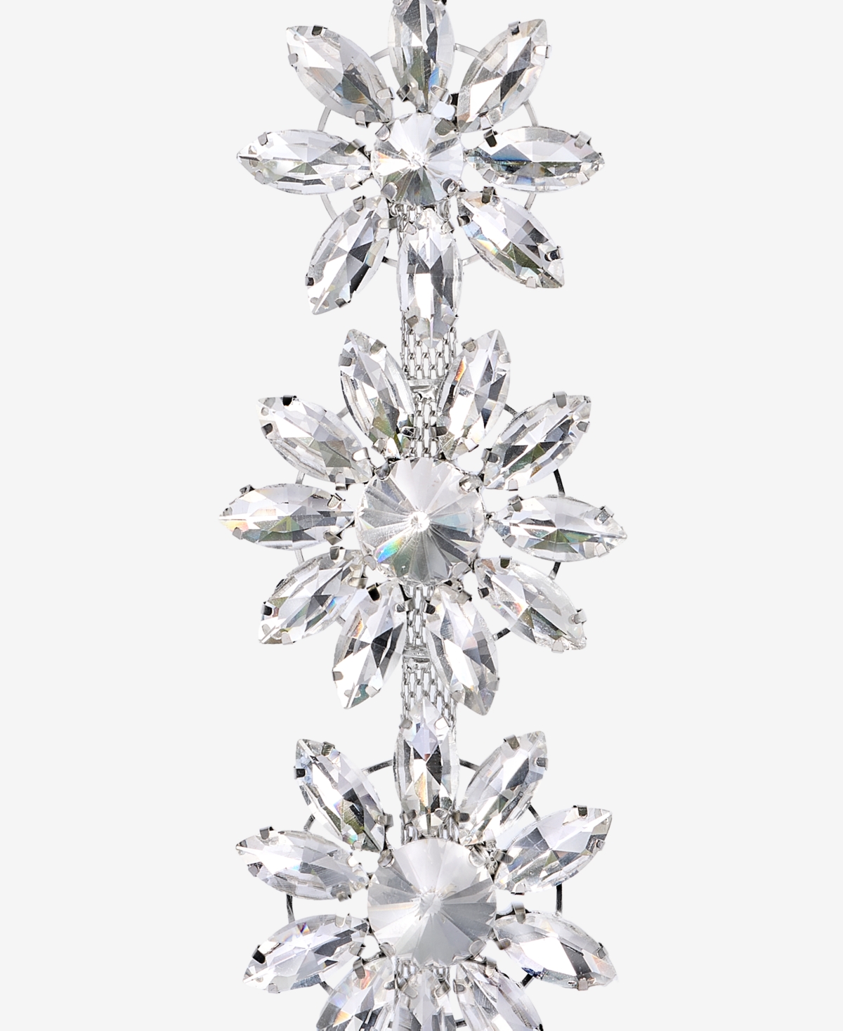 Holiday Lane Jeweled Classics Snowflake Cluster Ornament, Macy's Exclusive In Transparent