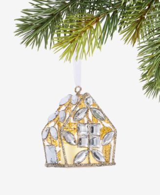Holiday Lane - Jeweled Classics Iron House Ornament