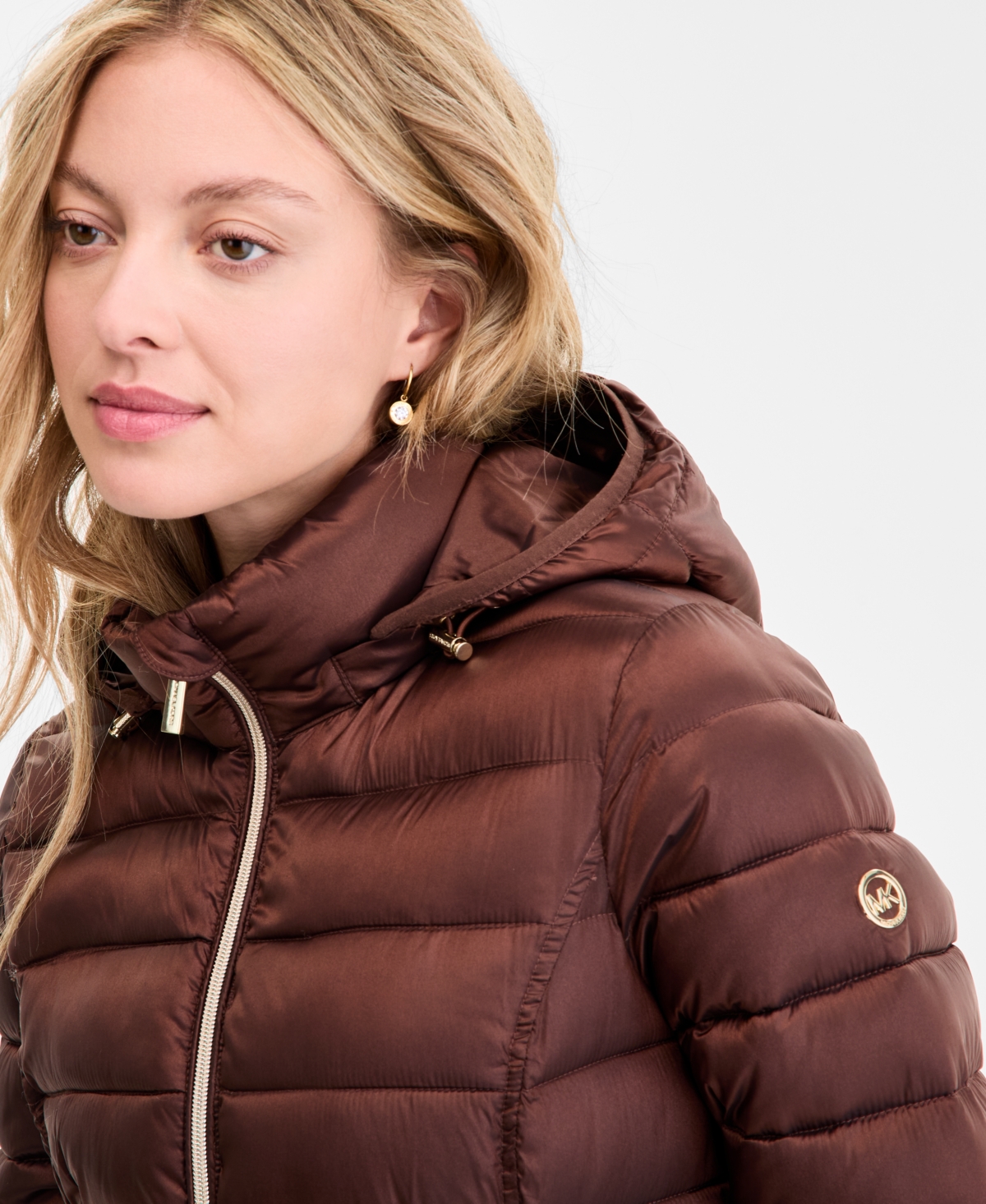 Michael Kors Michael  Women's Hooded Shine Packable Puffer Coat, Exclusively At Macy's