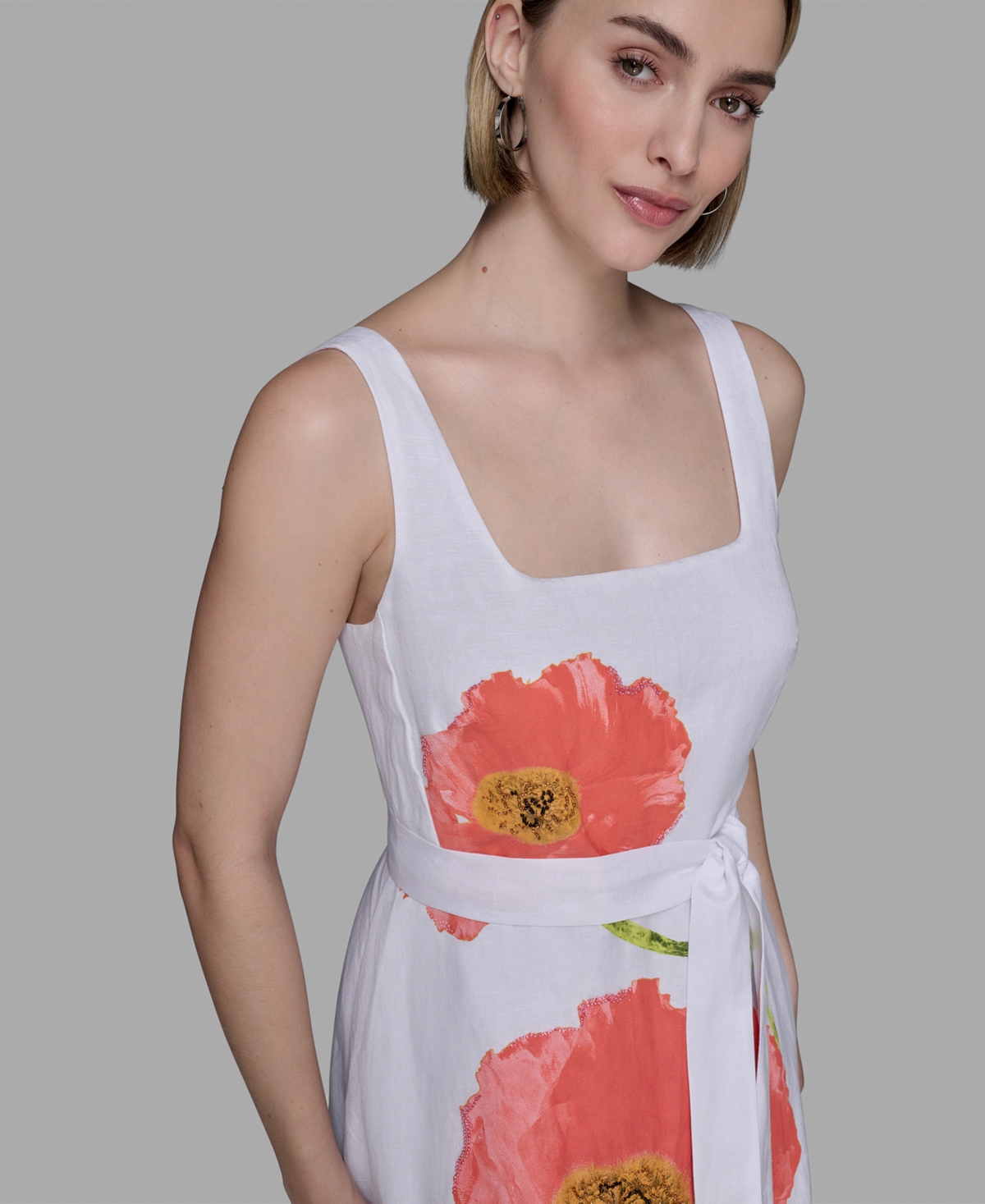 Karl Lagerfeld Placed Floral Print Dress