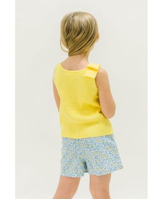 Girls Sleeveless Sweater Tank with Bow