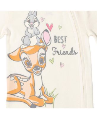 Baby Girls 101 Dalmatians 3 Pack Sleep N' Play Coveralls