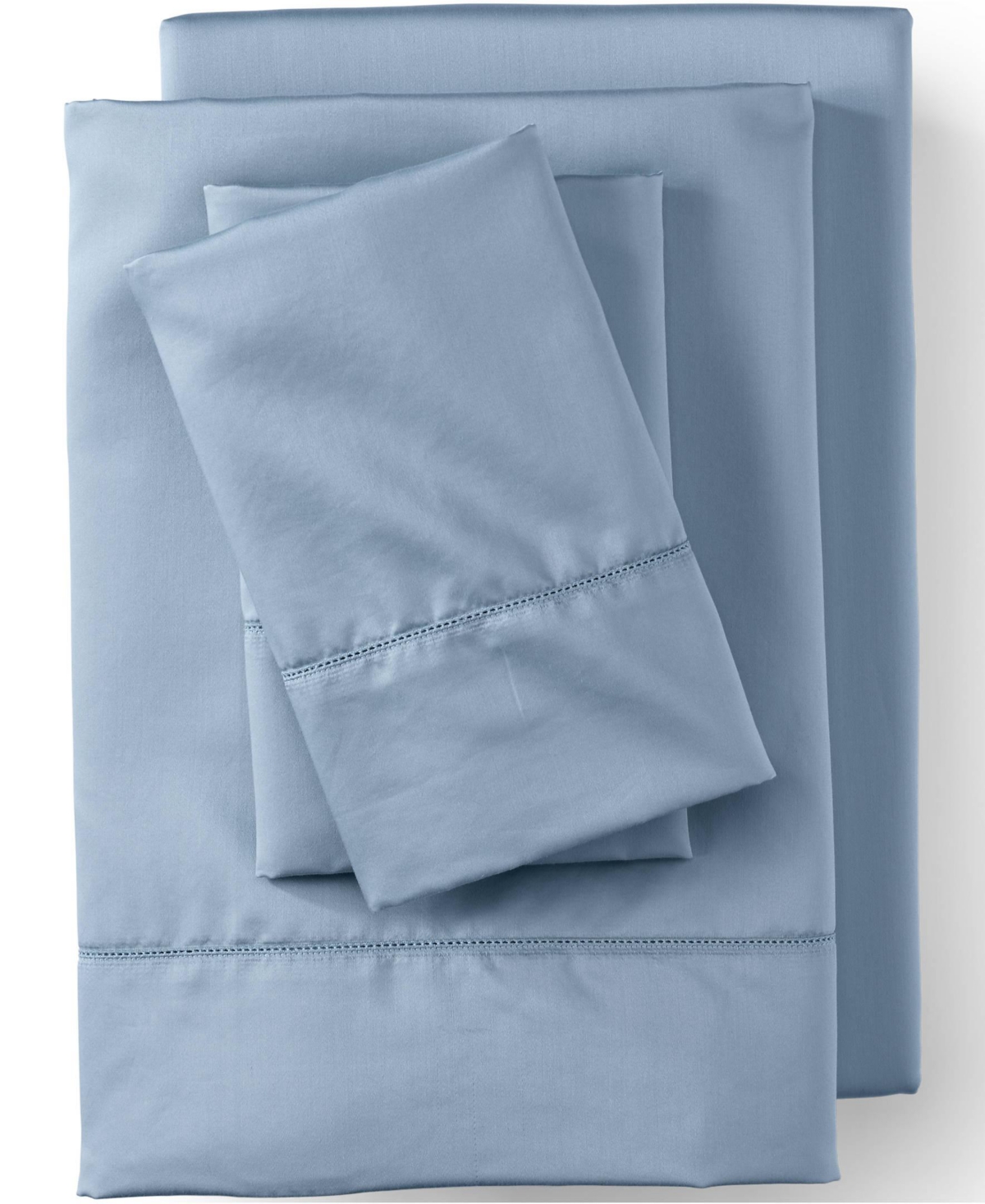 Lands' End 700 Thread Count Luxe Sateen Egyptian Cotton No Iron Bed Pillowcases