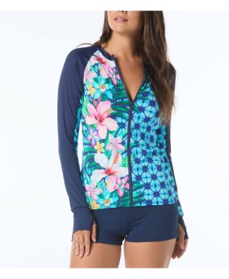 Women's Zip Front Rash Guard
