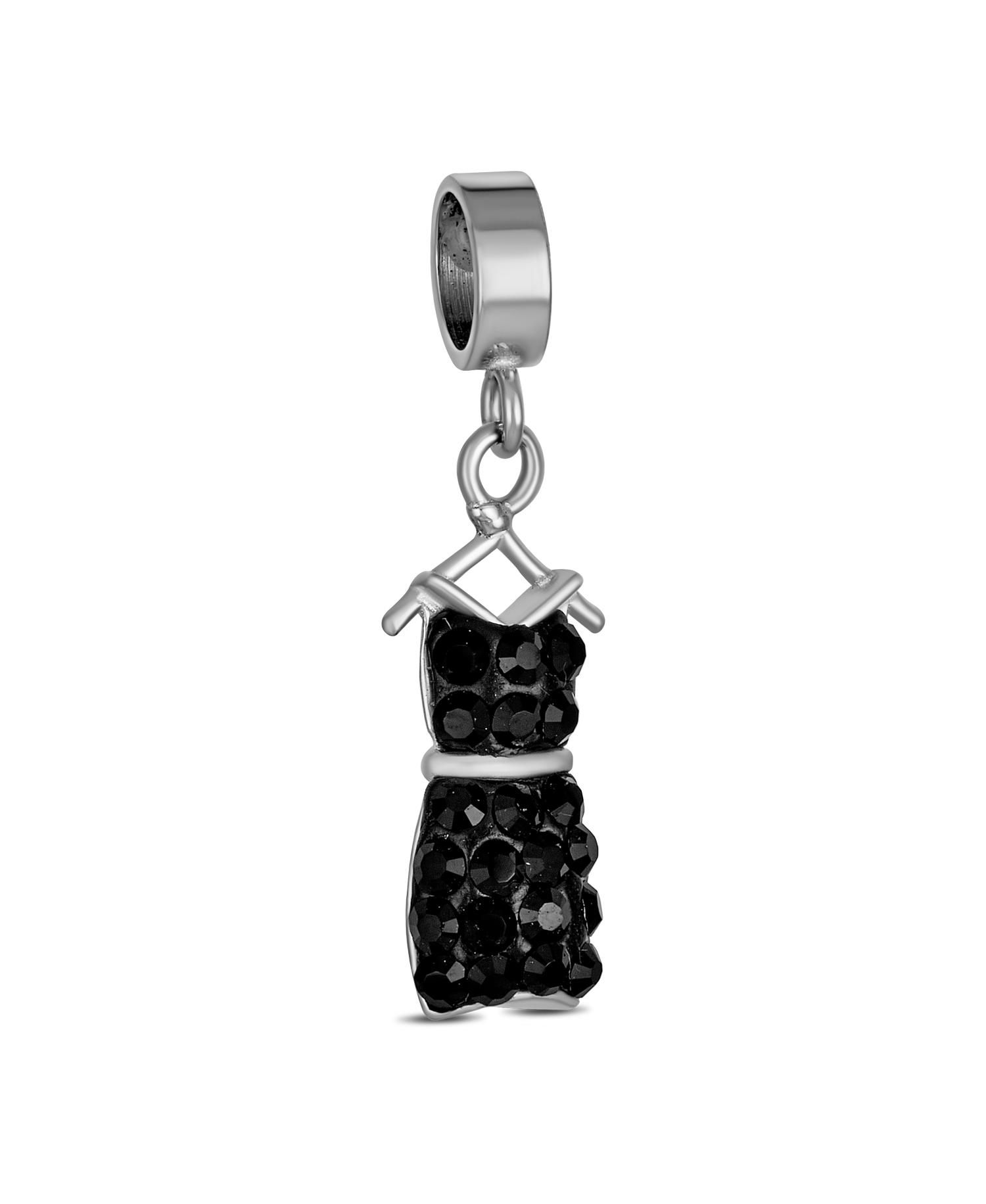 Fashion Hand Bag Dangle Charm Bead for Bracelet .925 Sterling Silver 2 Set