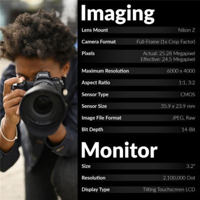 Z 6II Mirrorless Camera with f/2.8 VR S Lens,U3 SDXC Memory Card,Multi-Device Shoulder Bag,Filter Kit with UV,Glass Screen Protector for the