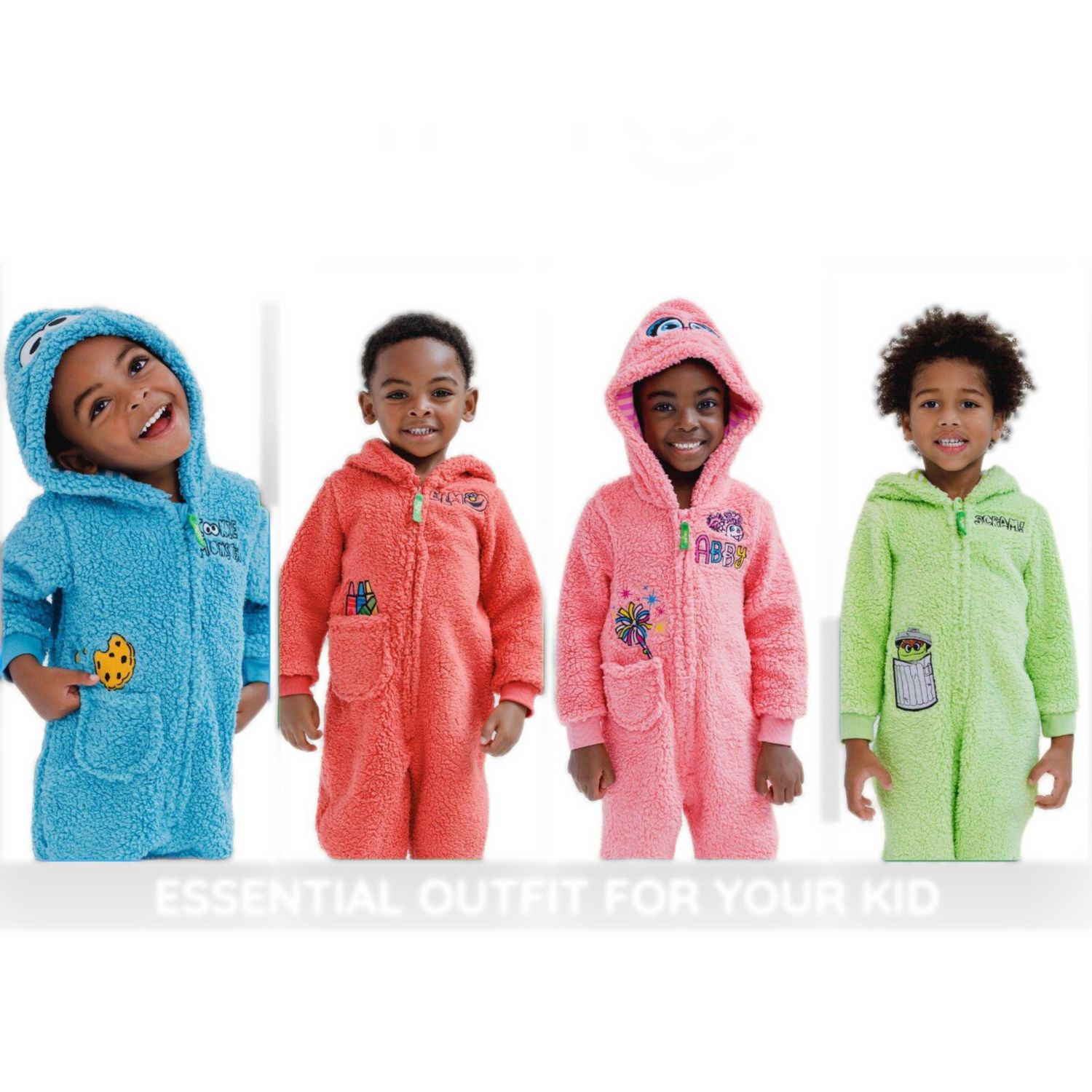 Baby Boys (0-12M) Cozy Sherpa Zip Up Cosplay Costume Coverall