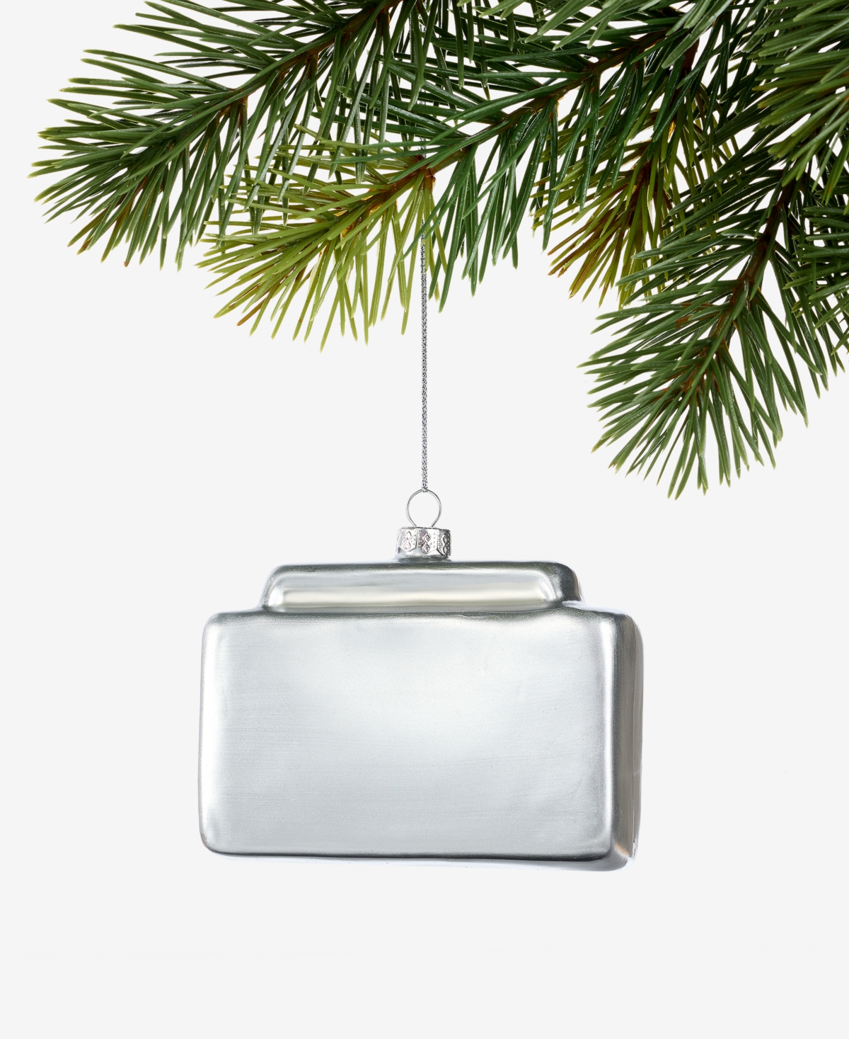 Holiday Lane Eclectic Charm Glass Radio Ornament, Macy's Exclusive