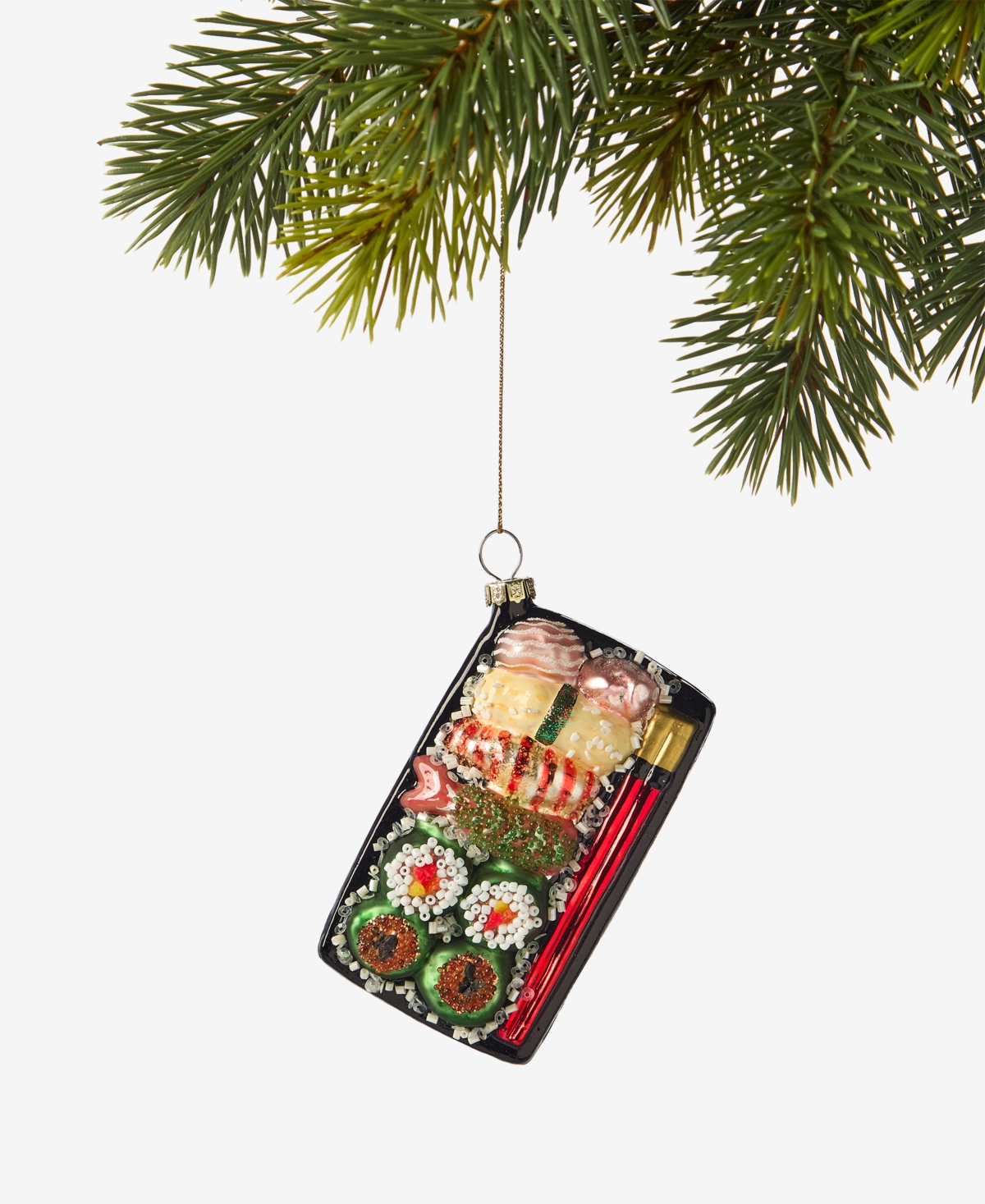 Holiday Lane Foodie Sushi Board Ornament, Macy's Exclusive In Transparent