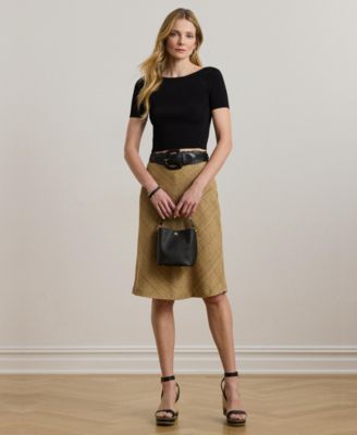 Women's Cropped Short-Sleeve Sweater