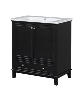 30" Bathroom Vanity Combo Sink, Cabinet, Doors, Drawer