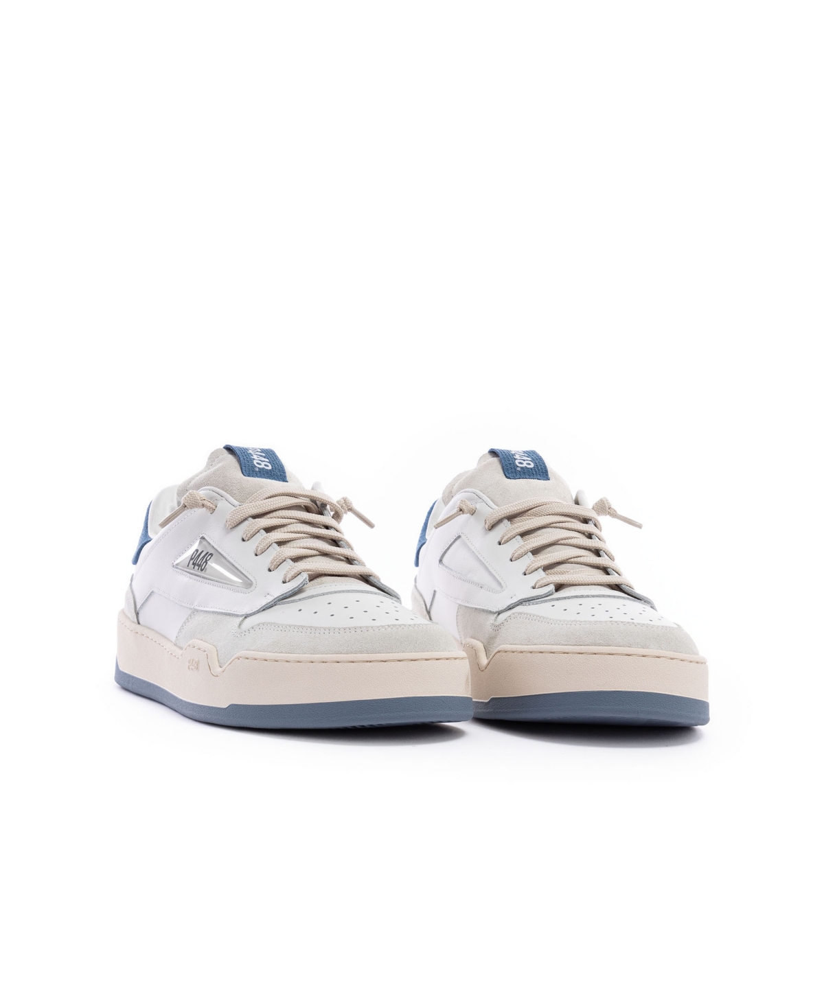 Men's Brixton Lace Up Sneakers - White, Blue