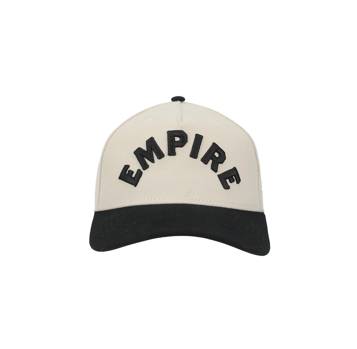 Men's Empire White and Black A-Frame Snapback Hat