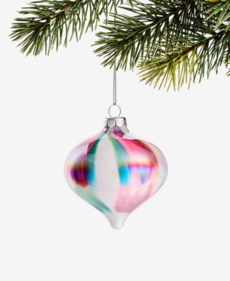 Holiday Lane - Pastel Shine Rainbow Onion Ornament
