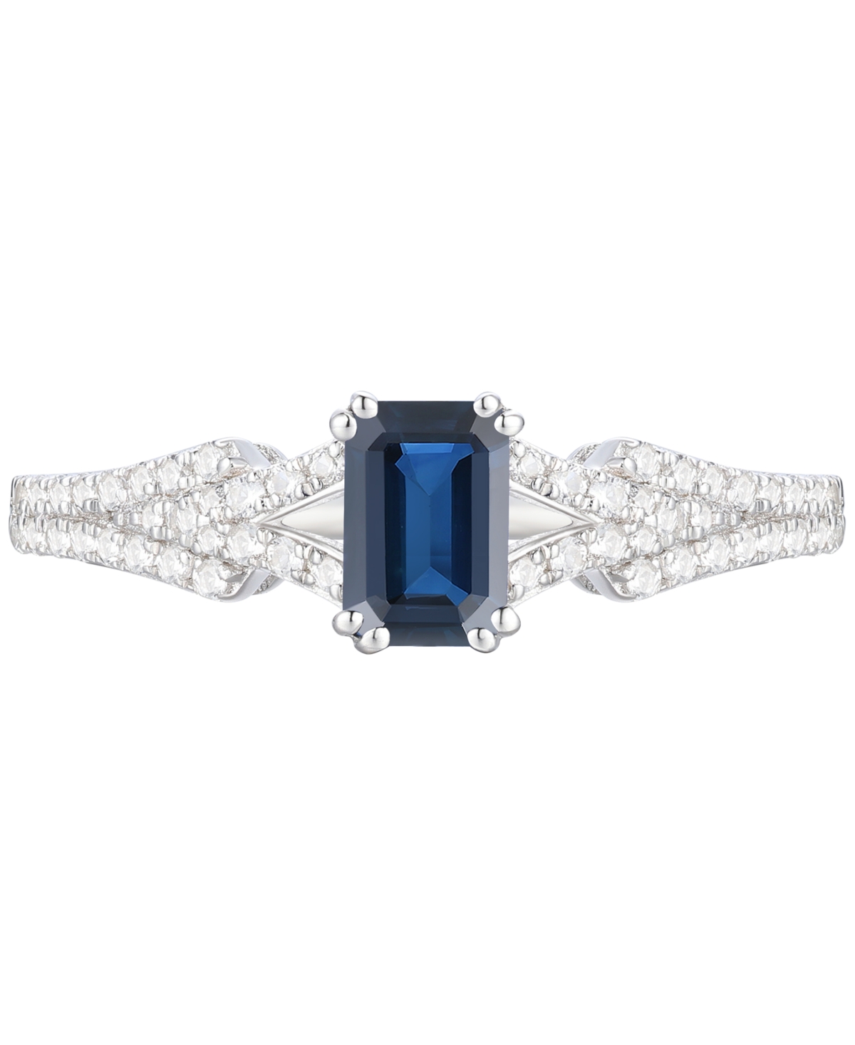 Macy's Emerald (5/8 Ct. T.w.) & Diamond (1/4 Ct. T.w.) Ring In 14k Gold (also In Ruby & Sapphire)