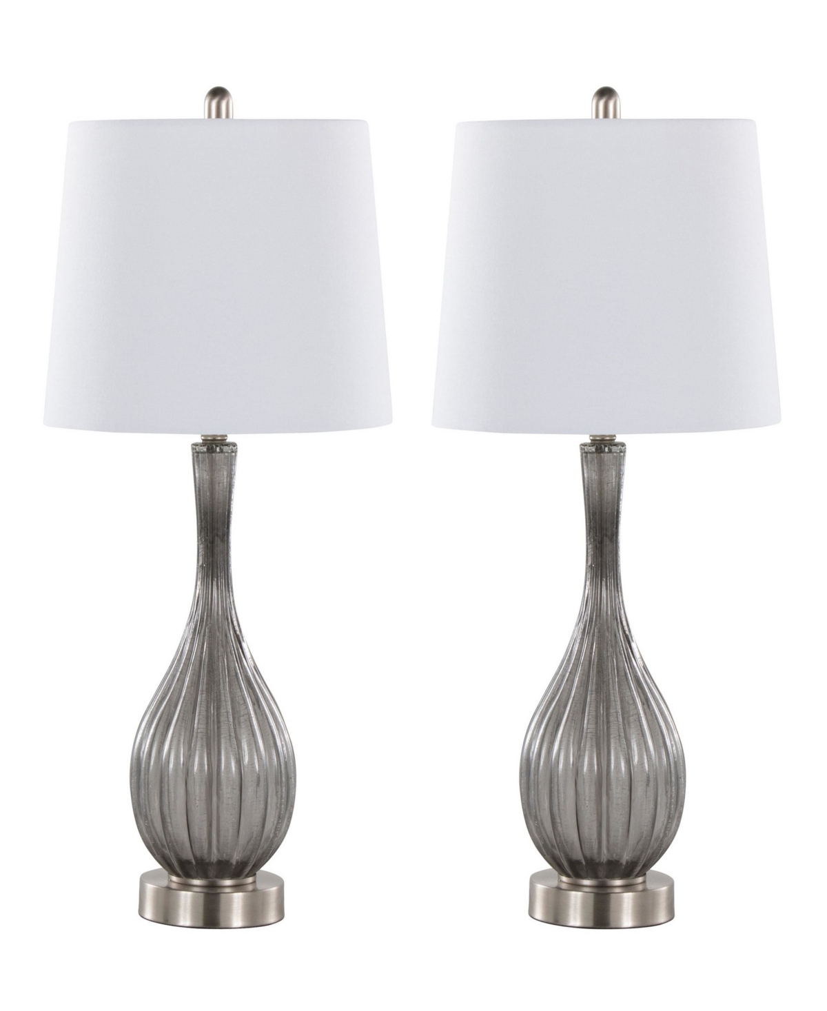 Lumisource 27" Glass Jenny Contemporary Table Lamp, Set Of 2 In Multi
