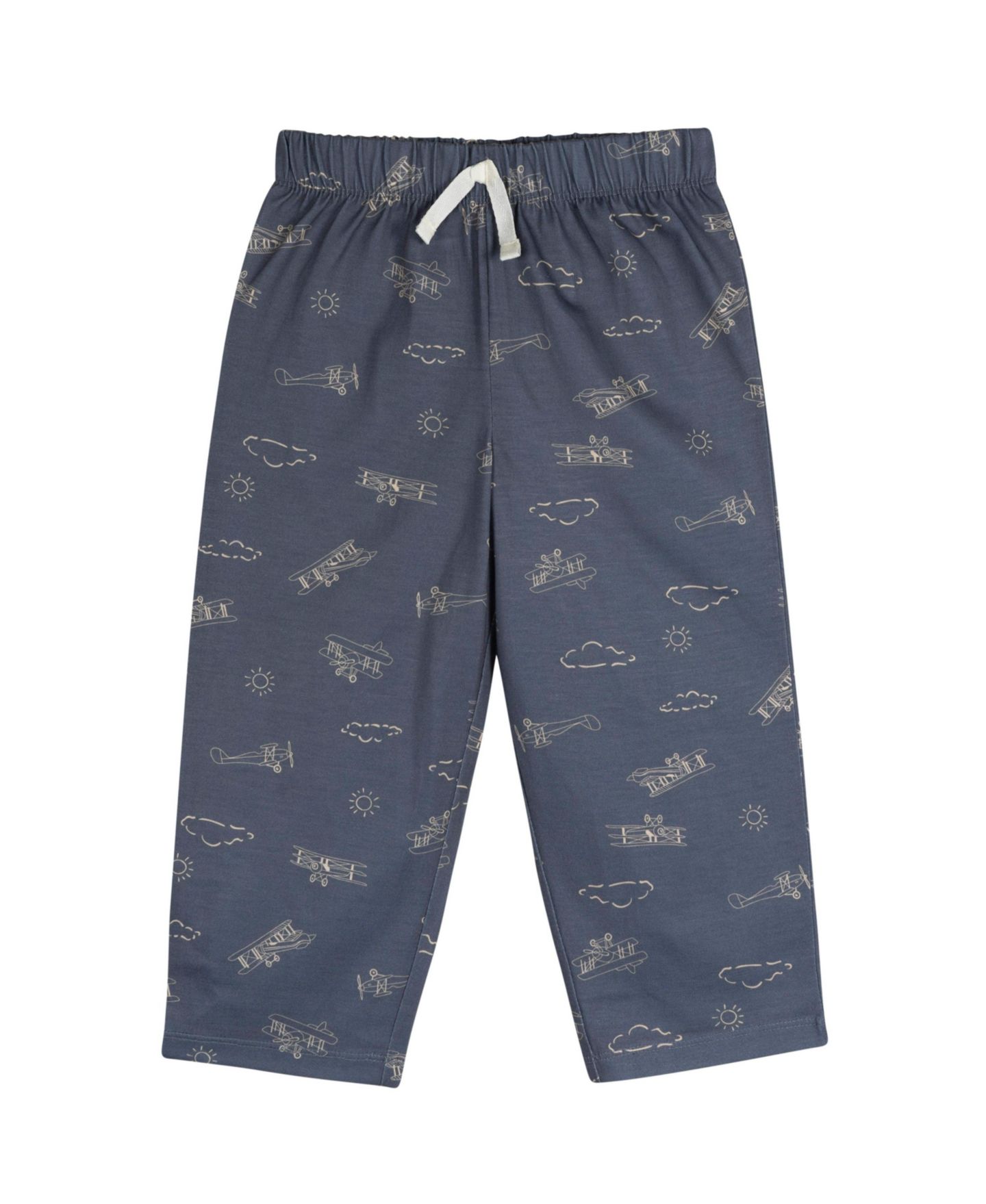 Gerber Toddler Boys 2-Piece Long Sleeve Top and Comfy Pajama Pant Set, Camp, 5T, цвет: Airplane — фото 3