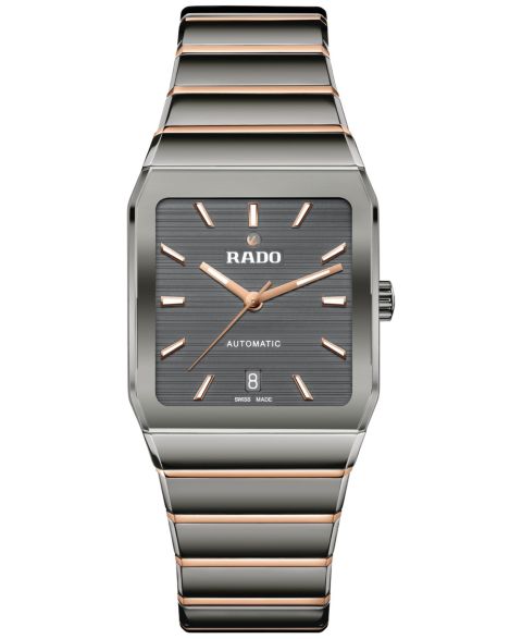 Часы Rado Unisex Swiss Automatic Anatom Rose Gold PVD Stainless Steel & Gray Ceramic Bracelet Watch 33mm