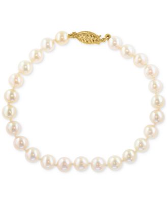 EFFY Collection - Cultured Akoya Pearl (6mm) Filigree Clasp Bracelet