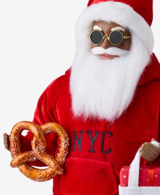 Heritage African American NYC Hoodie Santa, Macy's Exclusive 