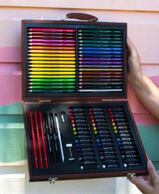 Draw Color Wood Art Set, 106 Pieces