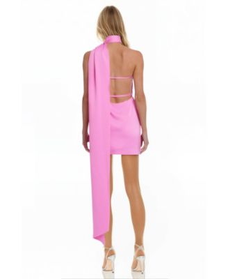 Womens The Layla One-Shoulder Halter Mini Dress