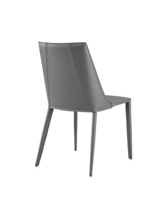 Faux Leather Dining Chair with Armless Design for Kitchen or Dining Room