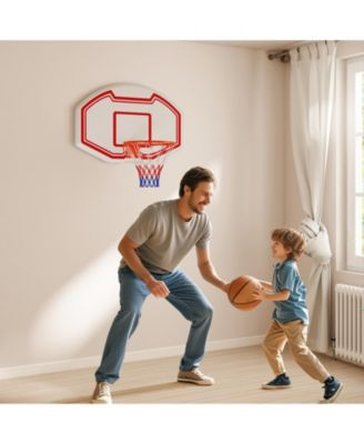 Large Wall Mounted Basketball Hoop with Shatter-proof Backboard