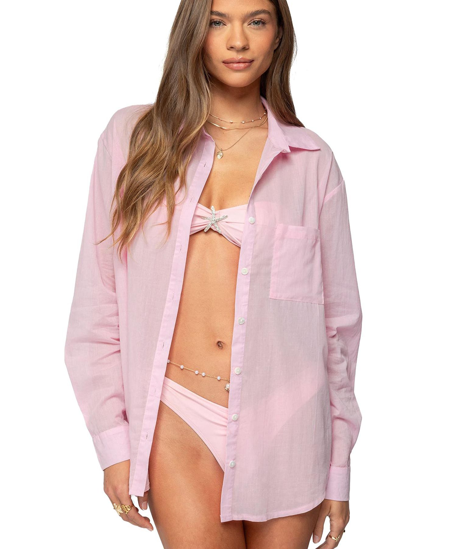 Women's Kellen Oversized Cotton Button Up Shirt