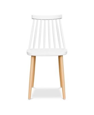 Durable Windsor Back Dining Chair Metal and Plastic Design for Everyday Use