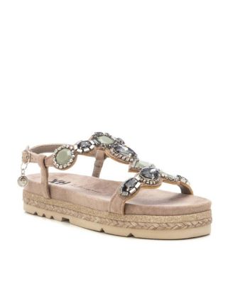 Women's Flat Suede Sandals By XTI