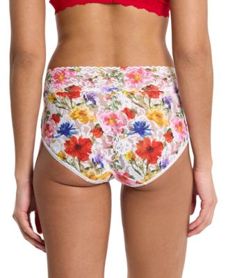 Women's Printed Signature Lace French Brief Panty