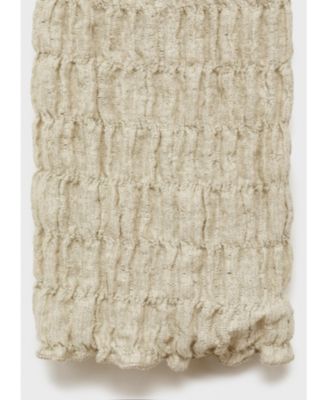 Women's Cotton Texture Ties Cardigan Sweater