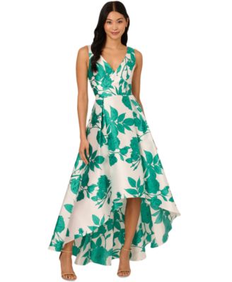 Women's High-Low Floral-Print Gown